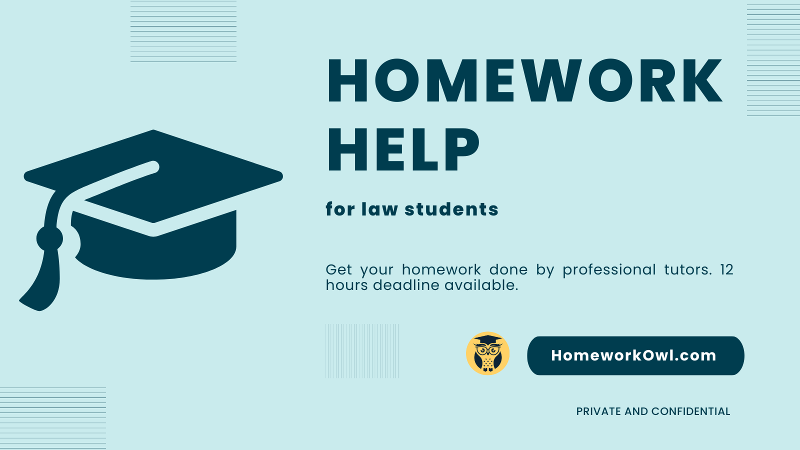 Get homework answers for your law assignments. No delays